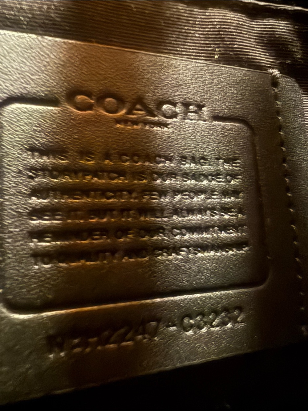 Coach Signature Canvas Tote in Black and Charcoal - Picture 8 of 9
